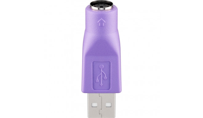 Goobay USB-A–PS/2 adapter violet