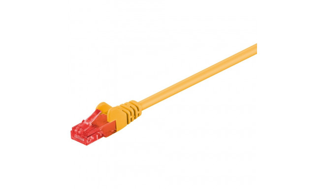 Goobay CAT 6 Patch kaabel, U/UTP, kollane 10 m