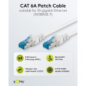 Goobay CAT 6 A Patch Cable, S/FTP (PiMF), white 5 m