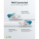 Goobay CAT 6 A Patch Cable, S/FTP (PiMF), white 5 m