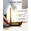 Goobay CAT 6 A Patch Cable, S/FTP (PiMF), white 0.25 m