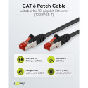 Goobay CAT 6 Patch Cable S/FTP (PiMF), black 0.5 m