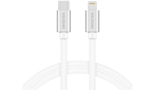Swissten kaabel USB-C - Lightning Textile Quick Charge 3.1 Data&Charging 2m