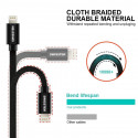 Swissten cable USB-C - Lightning Textile Quick Charge 3.1 Data&Charging 2m
