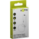 Goobay USB-C Ethernet Adapter, white