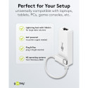 Goobay USB-C Ethernet Adapter, white
