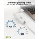 Goobay USB-C Ethernet Adapter, white