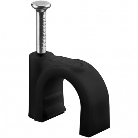 Goobay Cable Clip 10 mm, black 10 mm