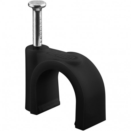 Goobay Cable Clip 12 mm, black 12 mm