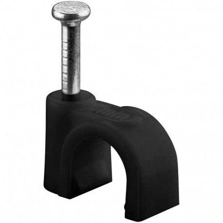 Goobay Cable Clip 7 mm, black 7 mm