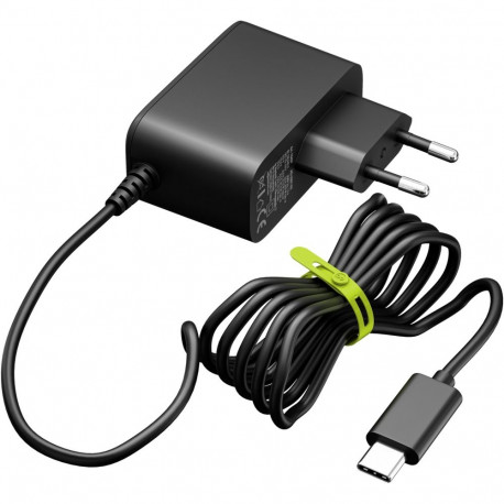 Goobay Power Supply for Raspberry Pi 5, 27 W, GaN, black black