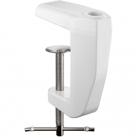Goobay Replacement Table Clamp for Magnifying Lamps with Articulated Arm, white