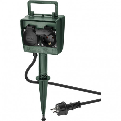 Goobay Garden Socket 4-Way with Ground Spike