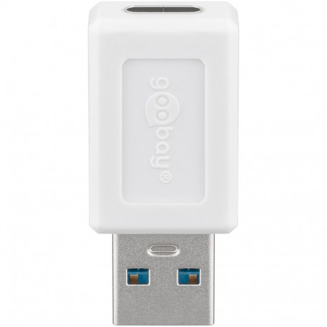 Goobay USB-adapter USB-A - USB-C, valge