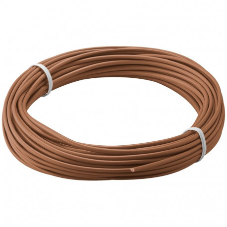 Goobay isoleeritud vasktraat, 10 m, pruun