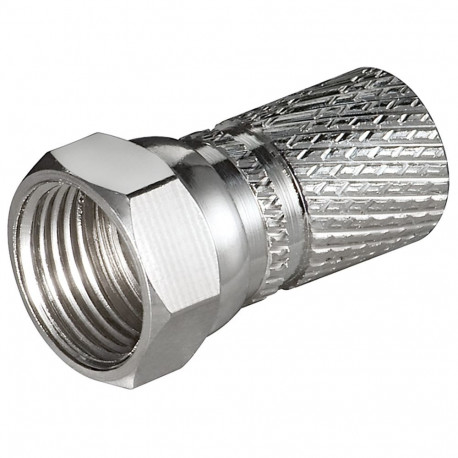 Goobay Twist-On F-Connector 7.3 mm copper (100 tk)