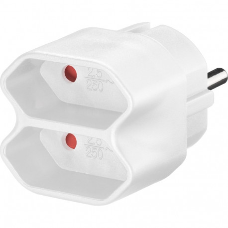 Goobay pistikuadapter valge