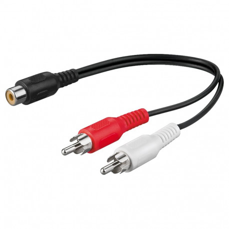 Goobay Audio Y kaabel adapter 0.2 m