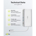 Goobay USB-C premium mitme pordiga adapter