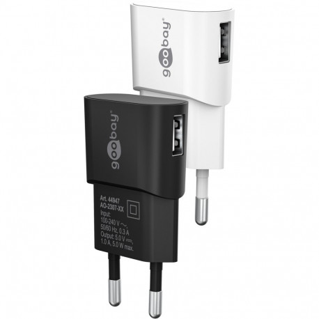 Goobay 5 W USB-A must laadija