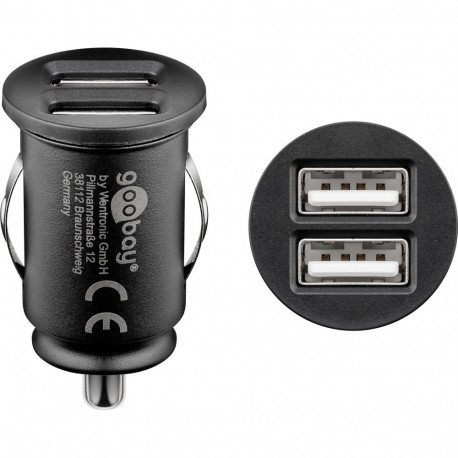 Goobay 12 W Dual-USB autolaadija