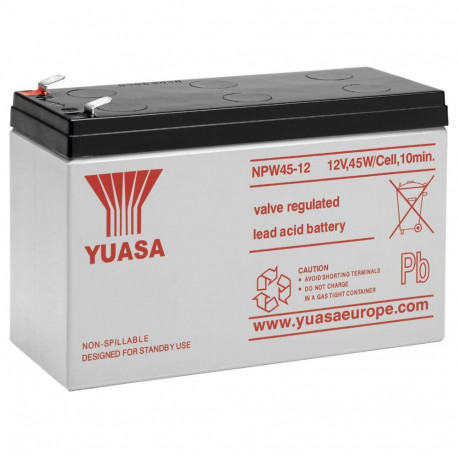 Yuasa pliiaku 12 V, 8,5 Ah (NPW45-12)