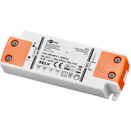 Goobay LED Transformer 24 V (DC) (DC), 15 W