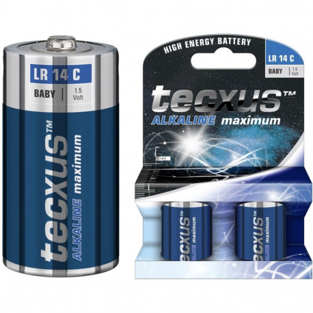 Tecxus LR14/C (Baby) patarei, 2 tk blisterpakendis