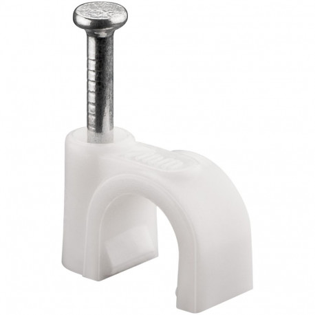 Goobay Cable Clip 7 mm, white 7 mm