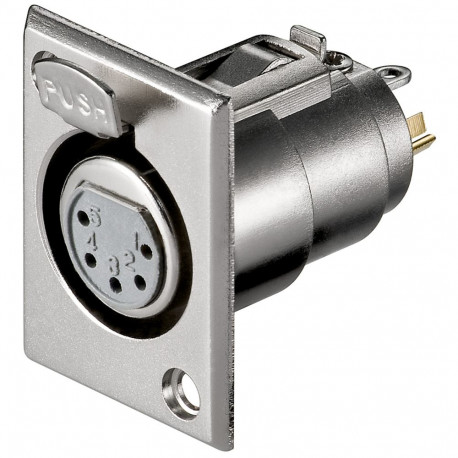 Goobay mikrofonikorpuse emaspesa, XLR emane (5-pin) 5-pin