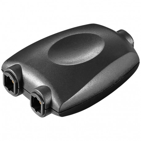 Goobay TOSLINK 1-to-2 digitaalne audiojaotur must