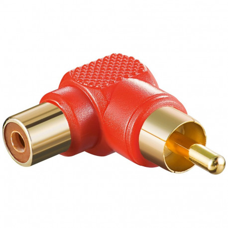 Goobay RCA adapter 90° punane (10 tk)