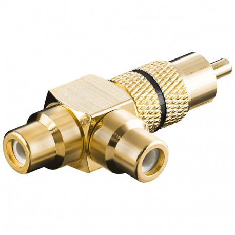 Goobay RCA Y Adapter black