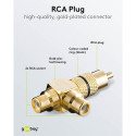 Goobay RCA Y-adapter must