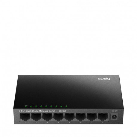 Cudy 8-pordiline gigabitine lihtsalt hallatav võrgulüliti GS108E 1.0 L2 Gigabit Ethernet (10/100/100