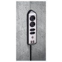Brennenstuhl 1153590410 power extension 2 m 4 AC outlet(s) Indoor Black, Silver