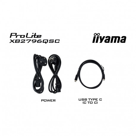 Monitor - IIYAMA ProLite XB2796QSC-B1 27" QHD IPS 75 Hz Black