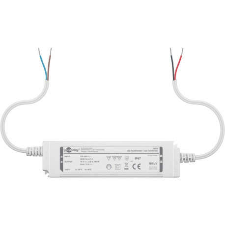 Goobay LED trafopinge 12 V (DC), 100 W, IP67