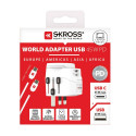 Skross PRO Light USB AC45PD reisadapter