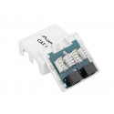 Pinnapealne paigalduskarp 2x RJ45 Cat.6, valge