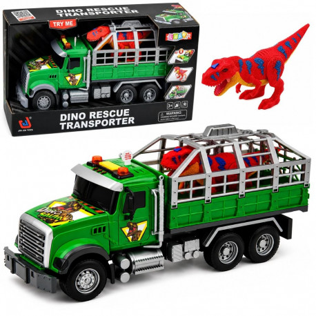 Transpordiveok puuriga, T-Rexi dinosaurusefiguur, tuled ja helid, 1:12