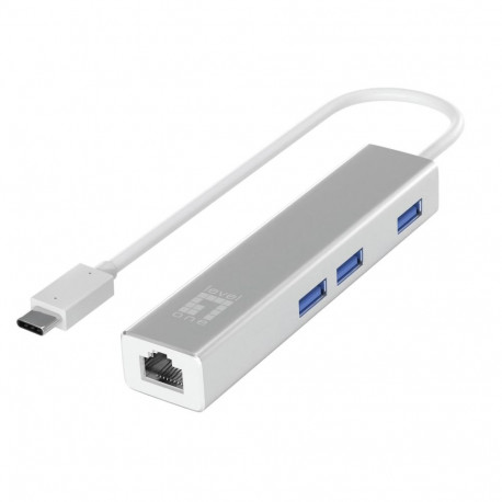LevelOne võrguadapter Gigabit USB-C USB-jaoturiga