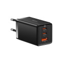 Baseus GaN 5 Pro Fast Charger CCGP120201 65W 1x USB-A 2x USB-C PD 3.0 QC 4.0 + USB-C cable