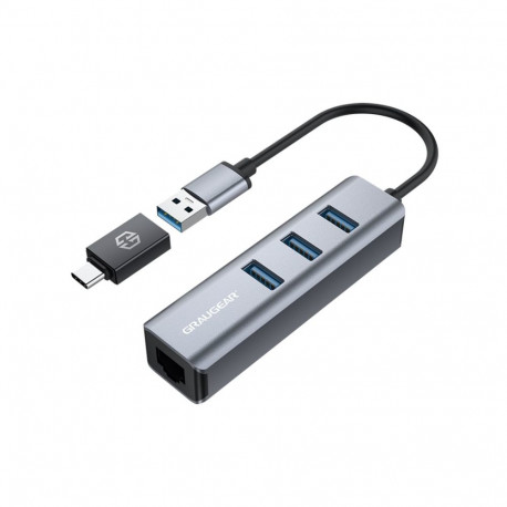 GRAUGEAR G-HUB31L-A USB 3.2 Gen 1 (3.1 Gen 1) Type-A 5000 Mbit/s