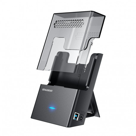 GRAUGEAR G-3502-AC storage drive docking station USB 3.2 Gen 1 (3.1 Gen 1) Type-B Black, Transparent