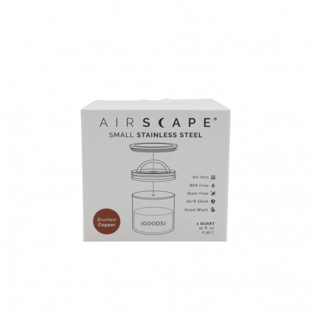 Airscape aroomimahuti, väike, roostevabast terasest, harjatud vask