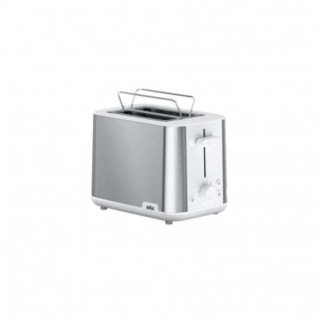 Braun röster HT 1510 8 2 viilu 900W roostevaba teras, valge