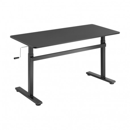 Manuaalselt reguleeritav seisulaud EO0027 | 70-117 cm | maksimaalne kandevõime 40 kg | must