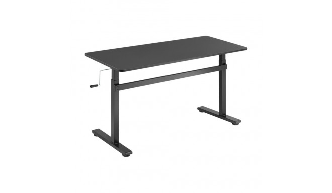 Manuaalselt reguleeritav seisulaud EO0027 | 70-117 cm | maksimaalne kandevõime 40 kg | must