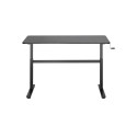 Manuaalselt reguleeritav seisulaud EO0027 | 70-117 cm | maksimaalne kandevõime 40 kg | must